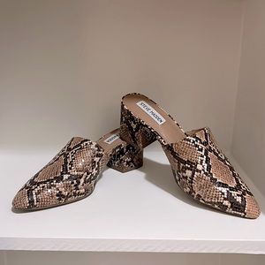 Steve Madden Mule - Brown Snake Skin - Size 8 -